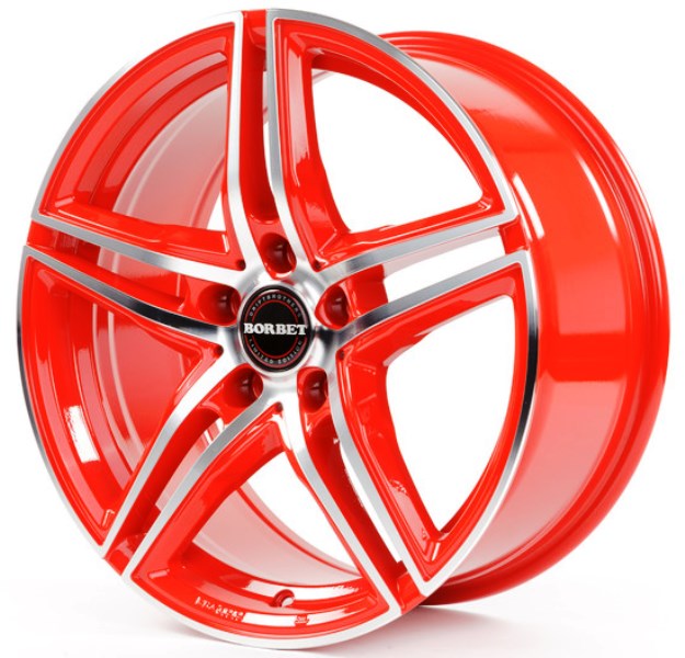 Borbet XRT Red Front Polished